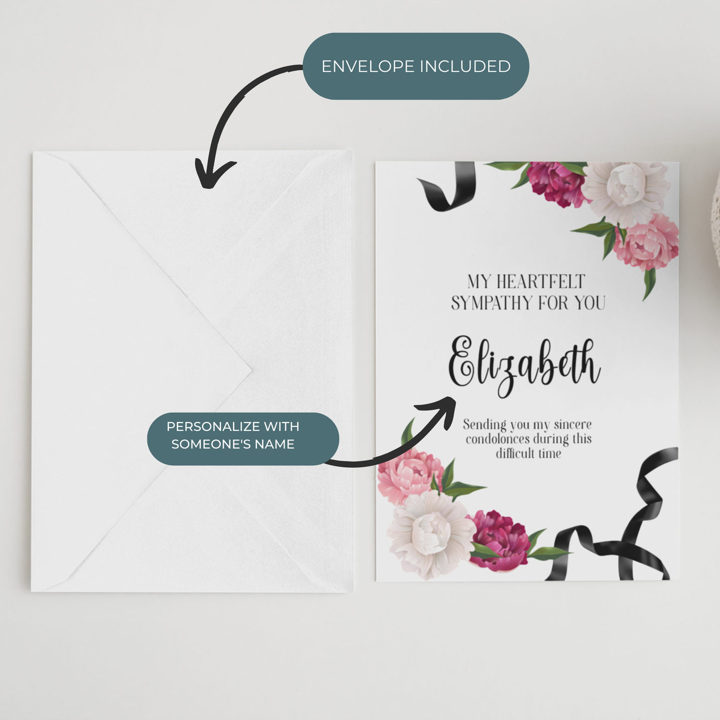 Personalized Sympathy Card