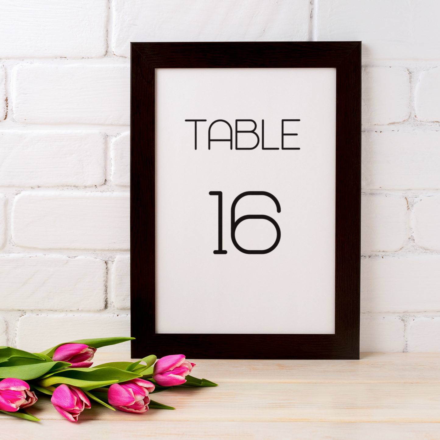 Wedding Table Numbers Printable - Table 1-25