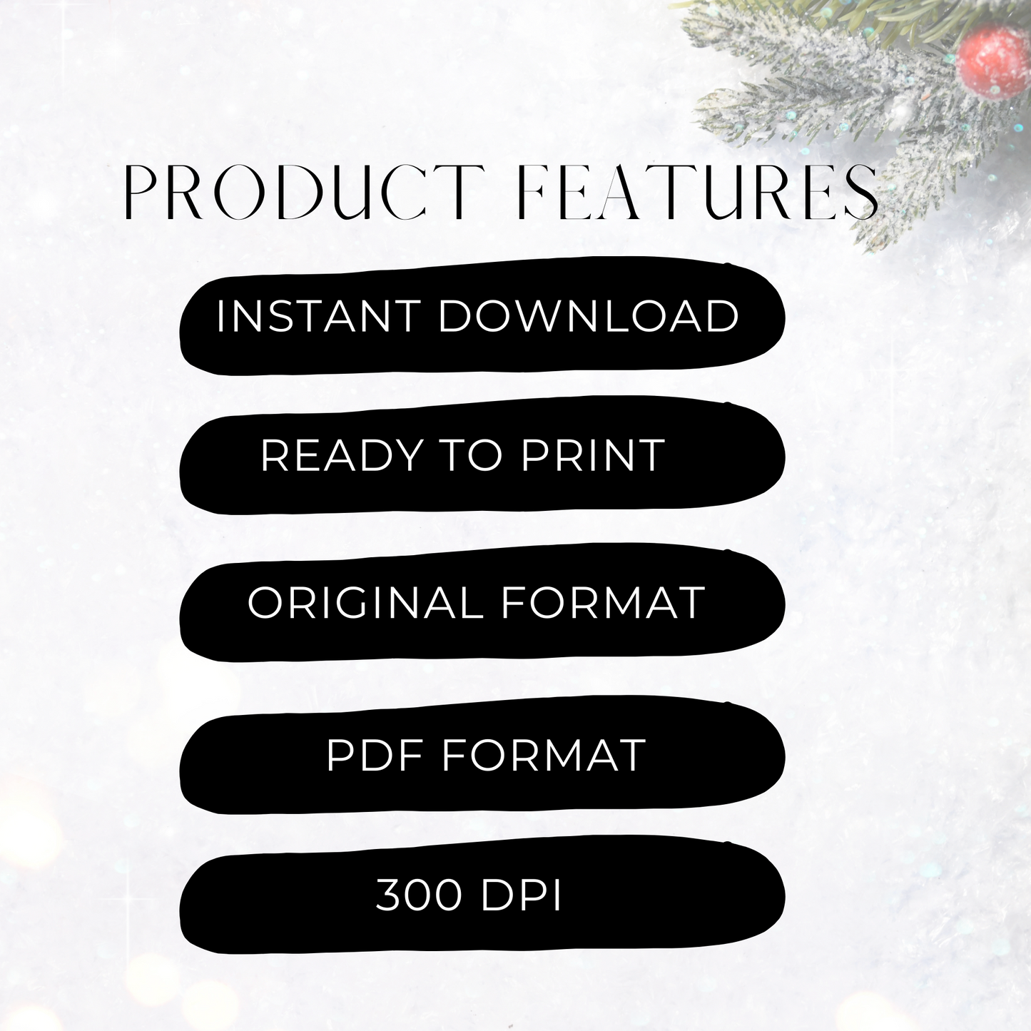 Merry Christmas Banner Gold - Printable