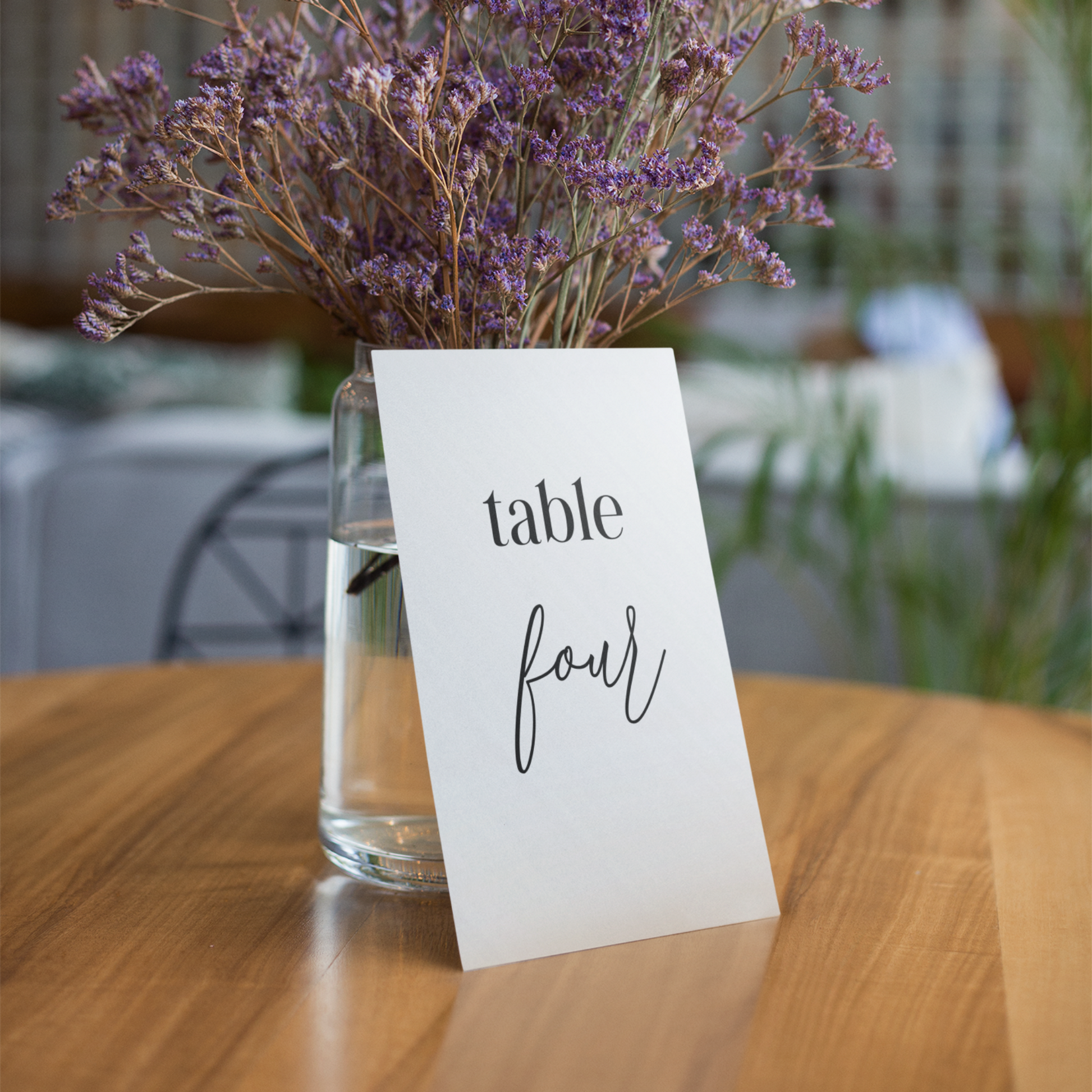 Wedding Table Numbers Printable - Table 1-20