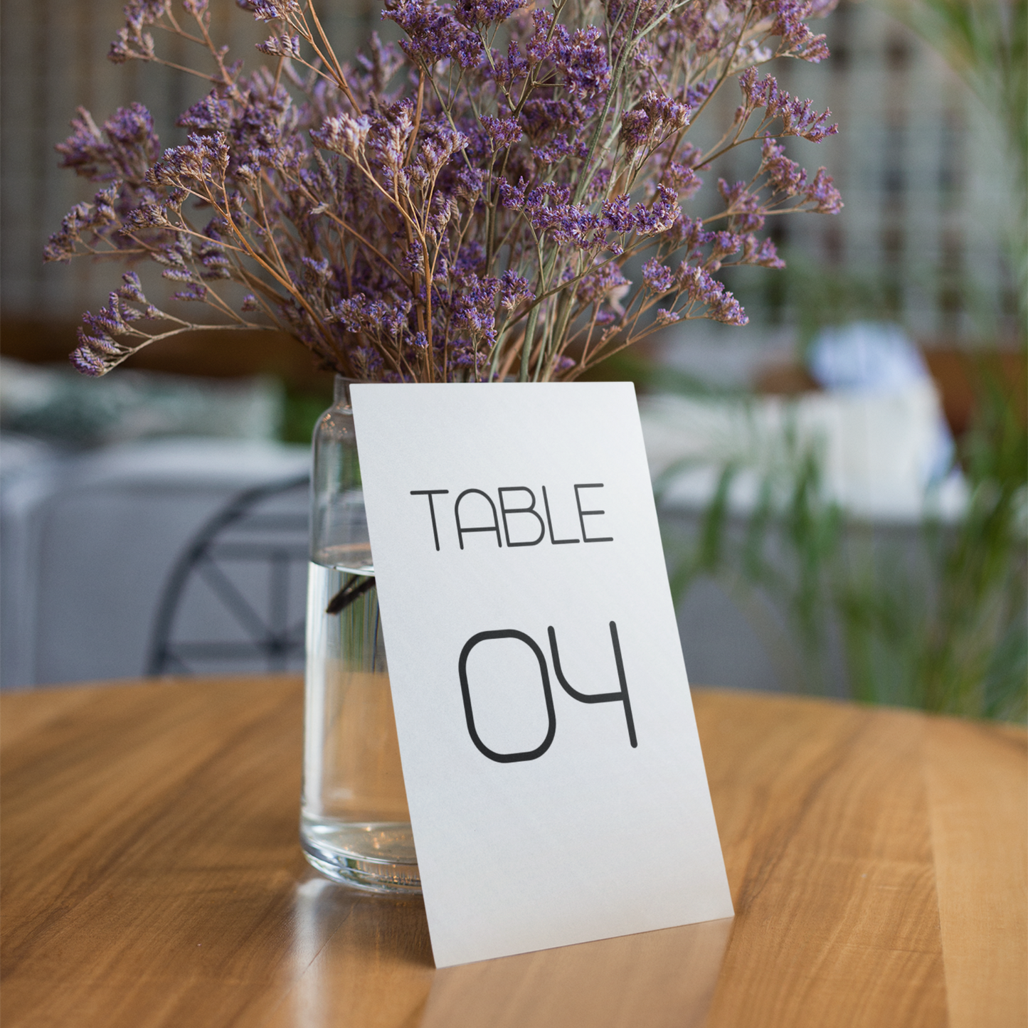 Wedding Table Numbers Printable - Table 1-25