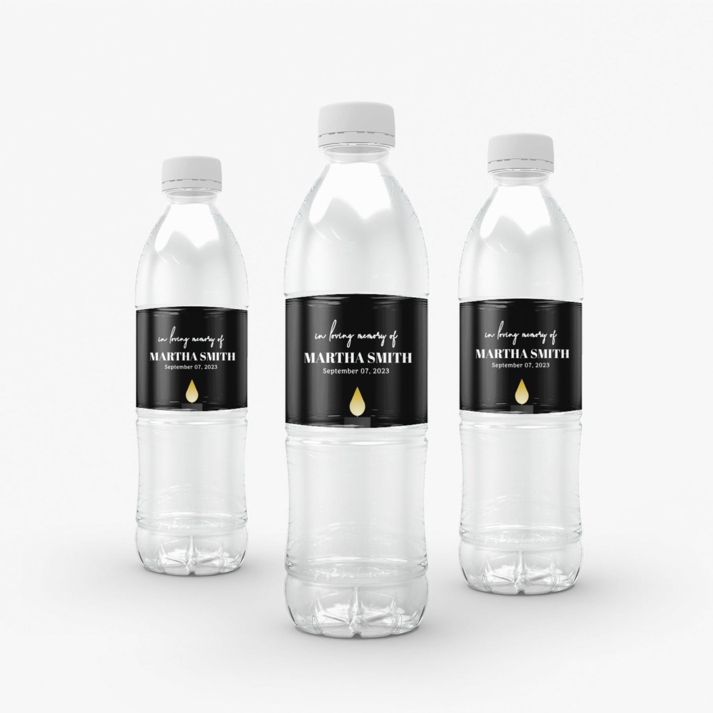Funeral Water Bottle Label Template