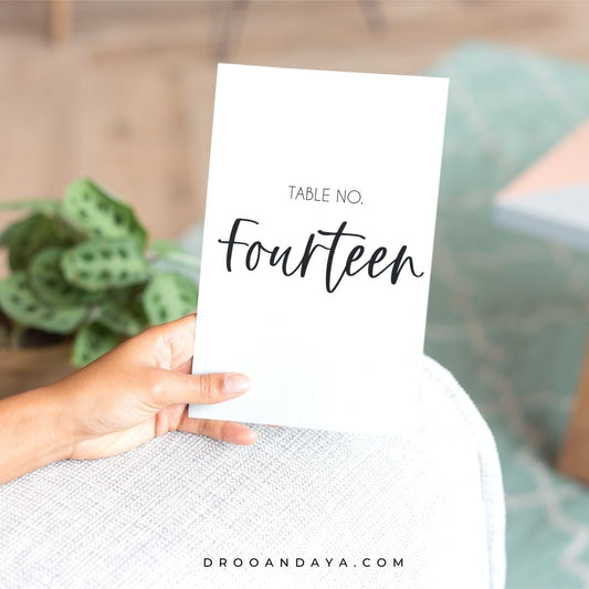 Table Numbers 1-20 Printable