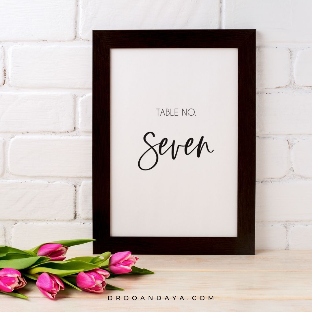 Table Numbers 1-20 Printable