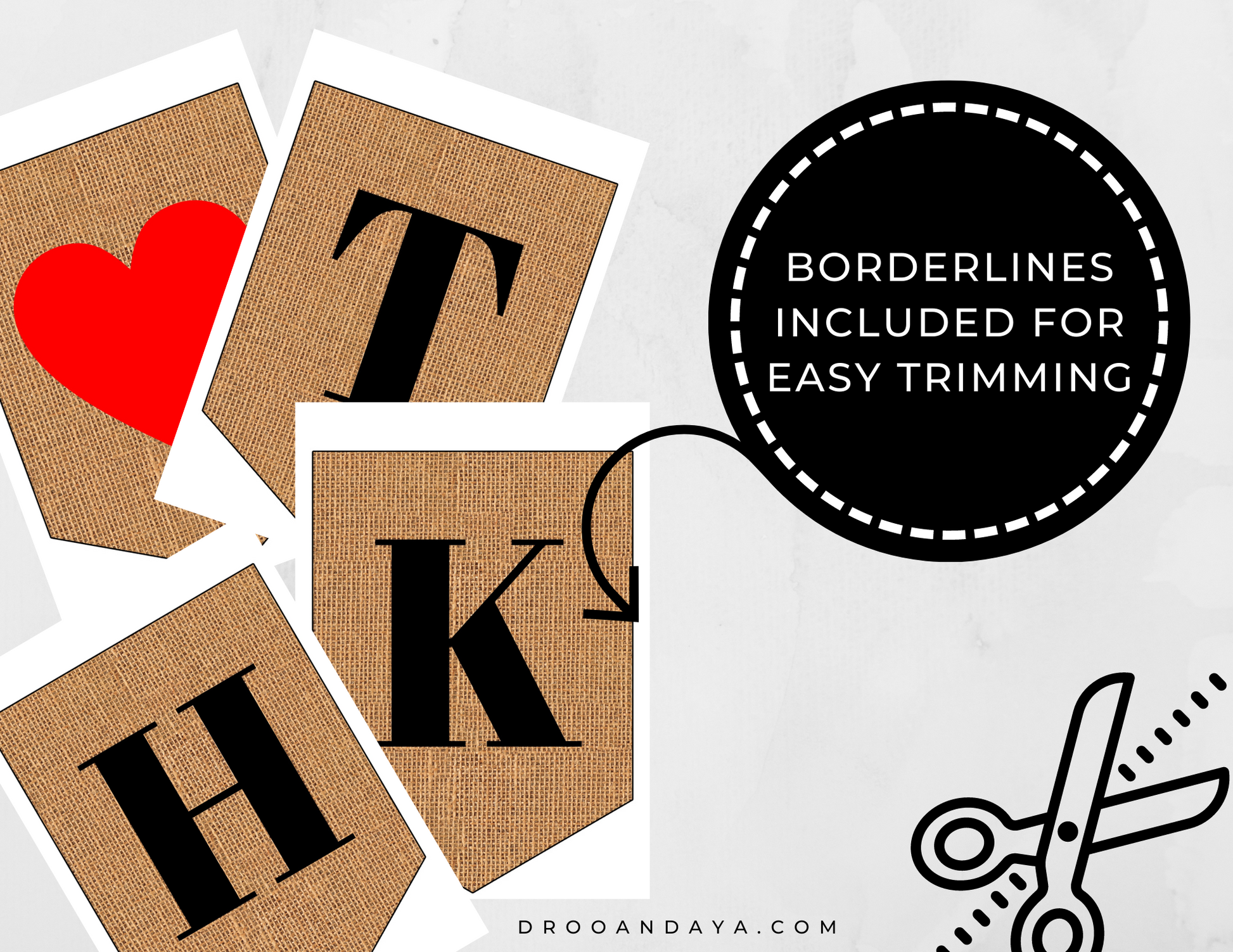 Thank you Wedding Printable Banner