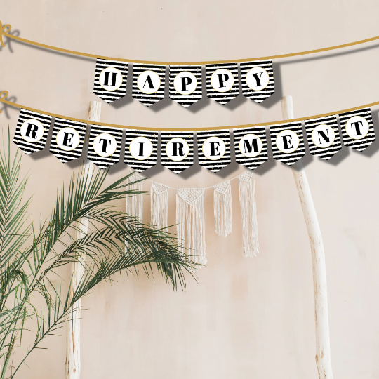Happy Retirement Printable Banner