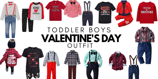 Casual to Formal Toddler Boys   Outfit for Valentine's Day