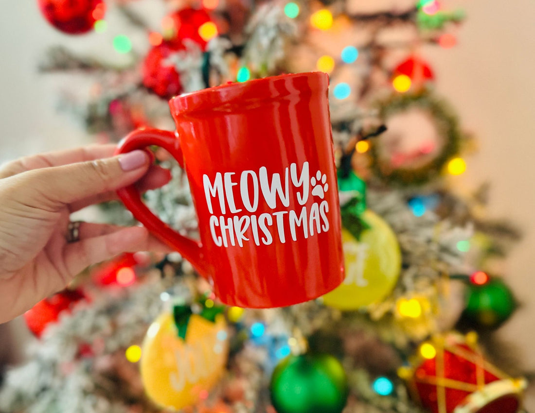 Meowy Christmas DIY Mug – Free Printable File