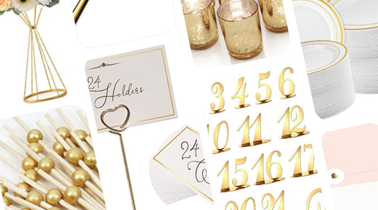 Gold Themed Wedding Essentials