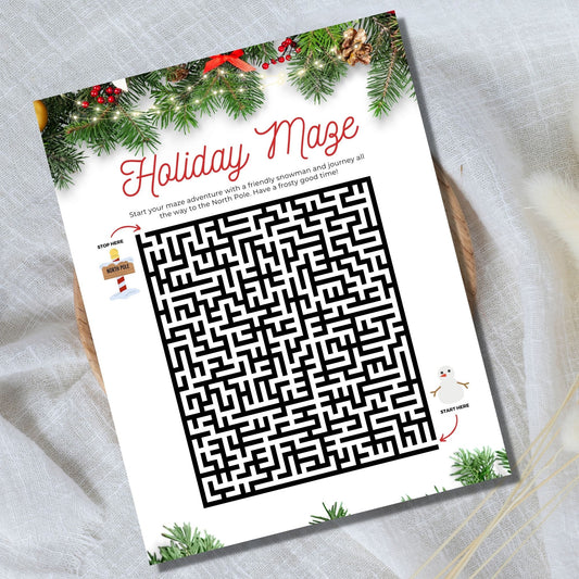 Holiday Christmas Game - Maze