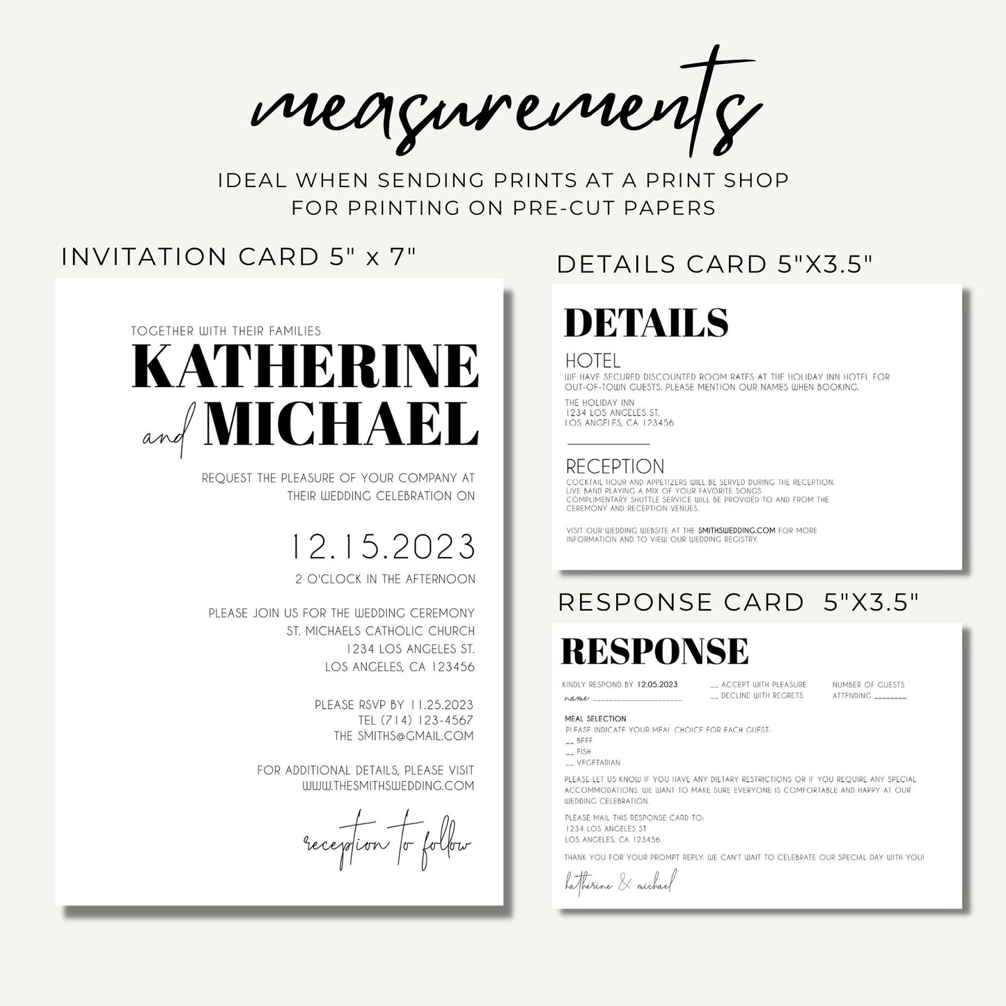 Minimalist Wedding Invitation Template