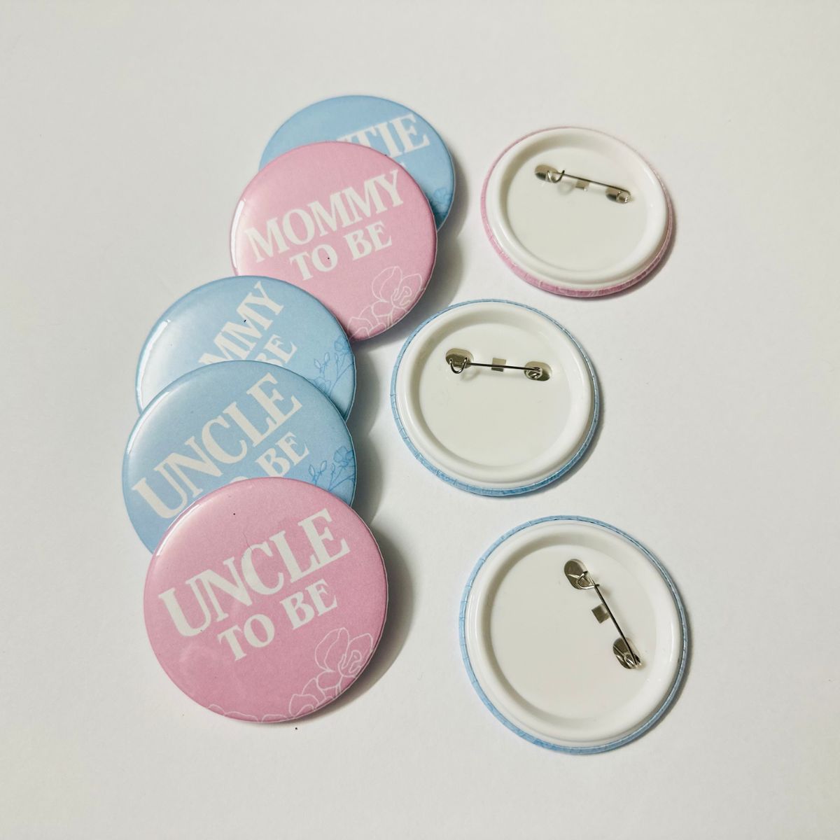 Baby Shower Pin Back Buttons