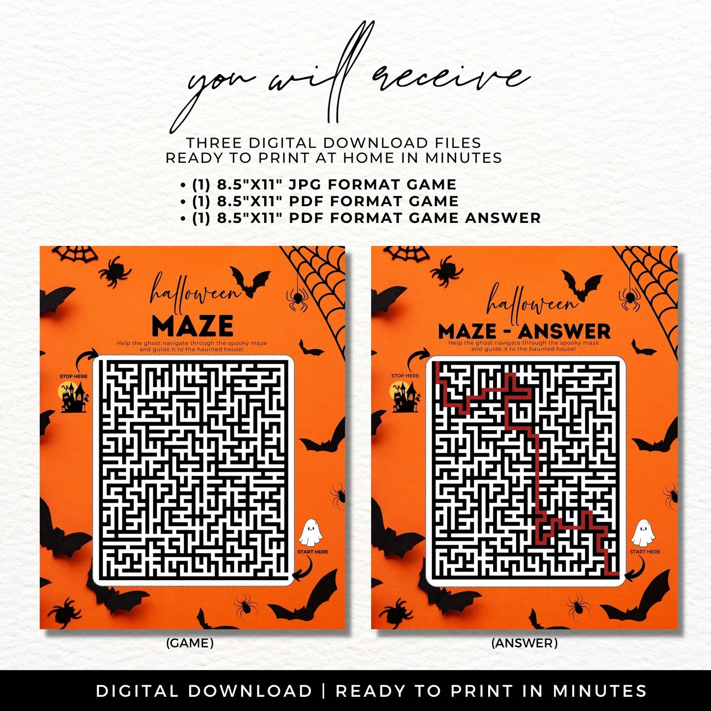 Halloween Maze Printable