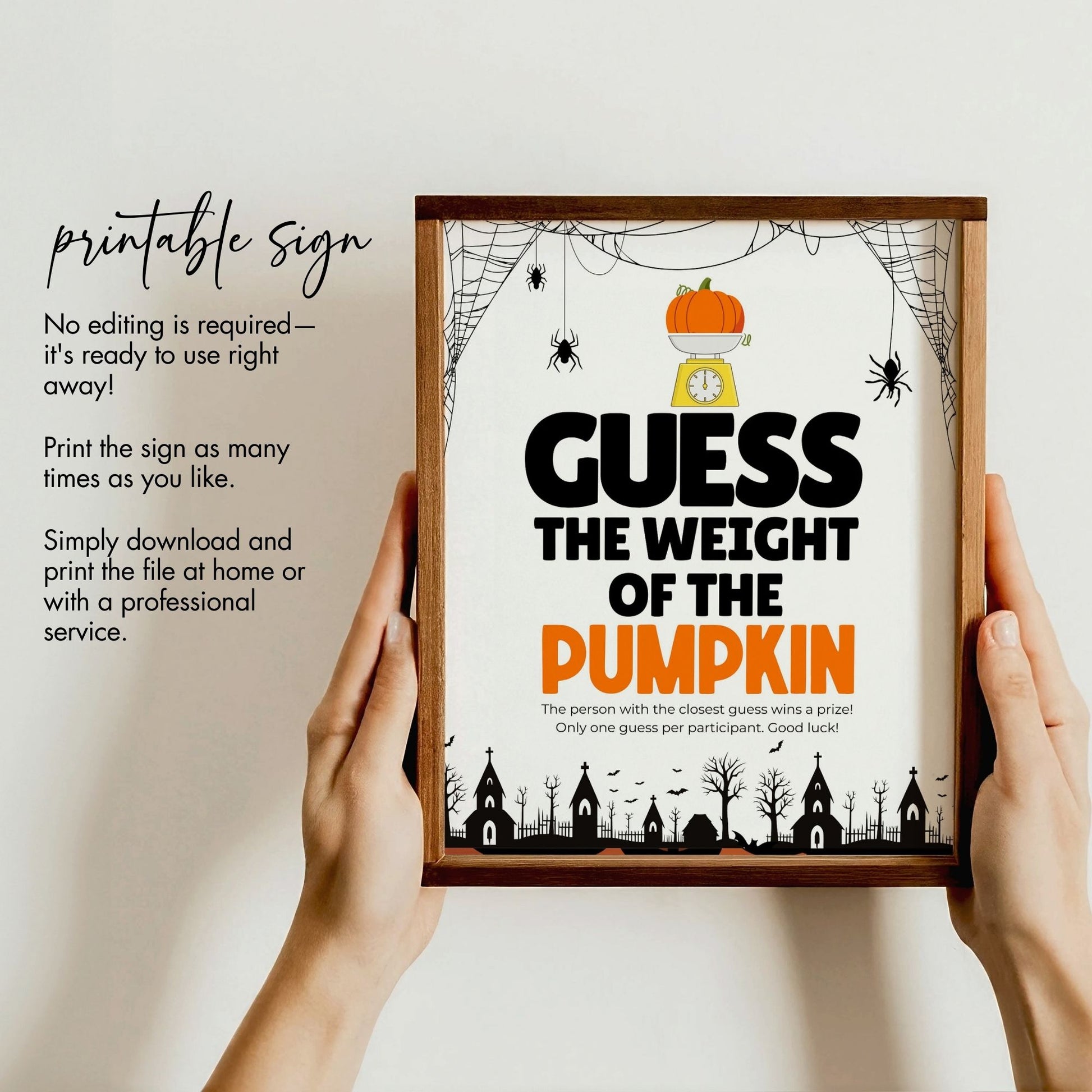 Guess the Pumpkin Weight Game