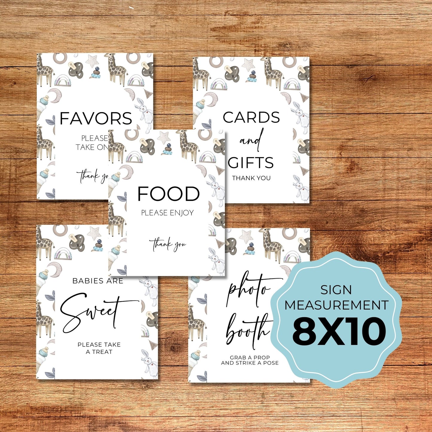 Baby Shower Signs Bundle