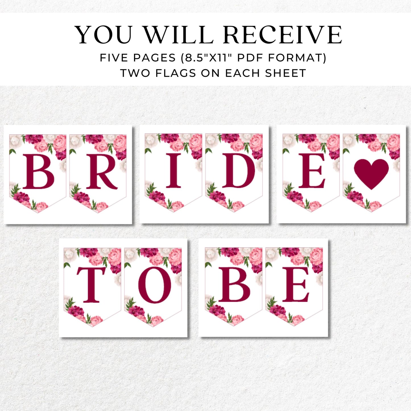 Bride To Be Printable Banner