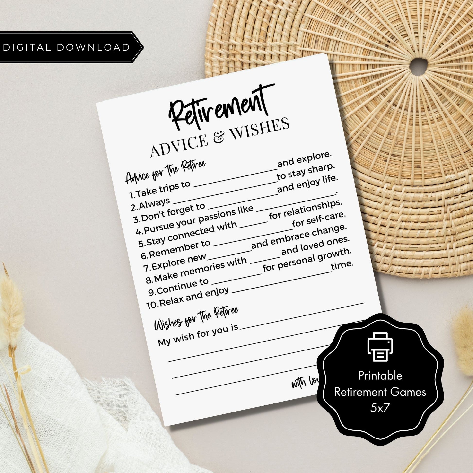 Retirement Advice and Wishes Printable Cards – Droo & Aya retirement-advice-and-wishes-printable-cards-droo-aya