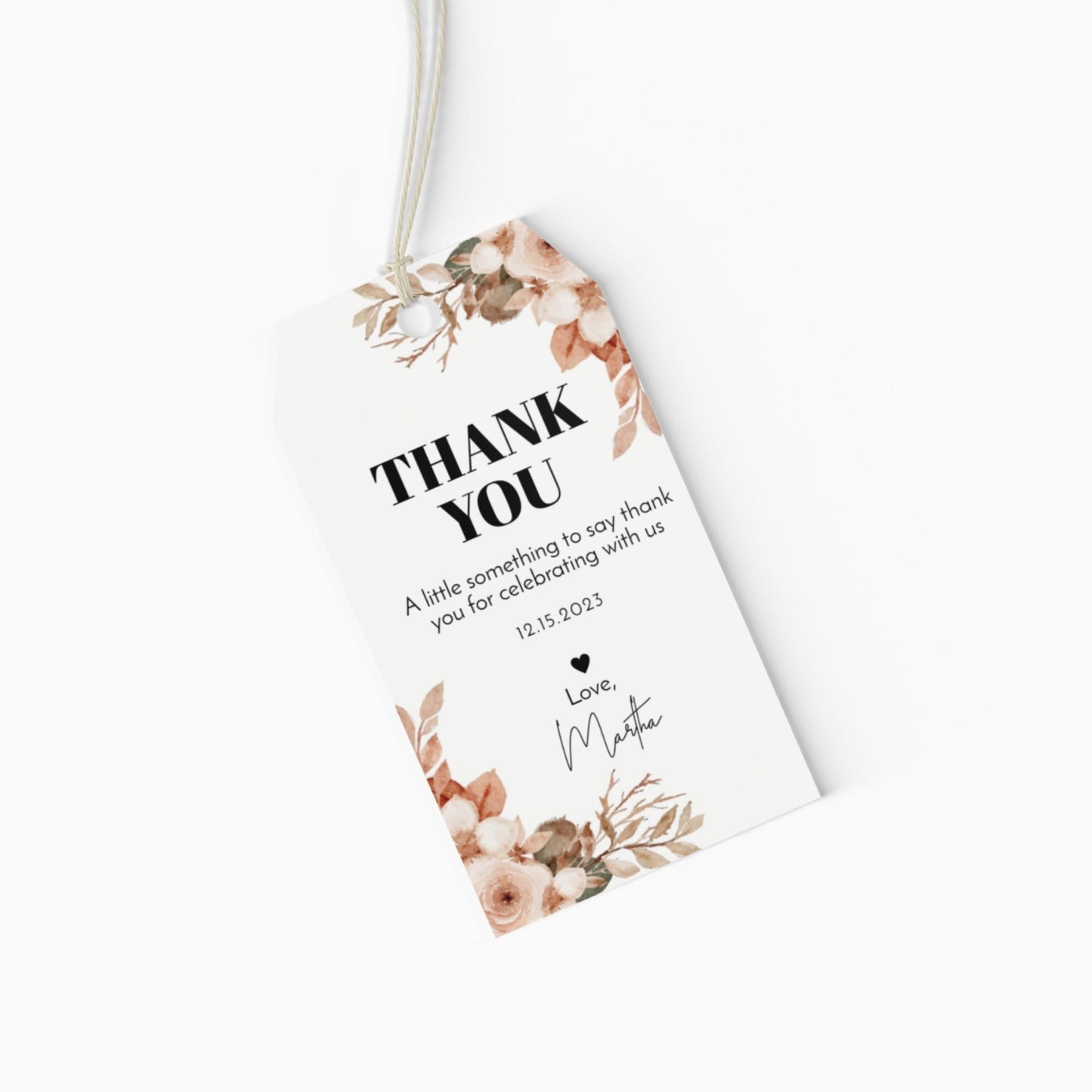 Bridal Shower Favor Tags Template