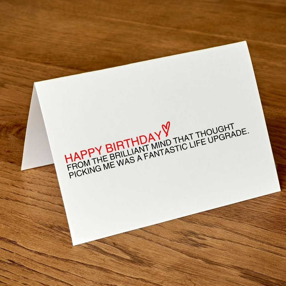 Funny Birthday Greeting Card - From the Brilliant Mind