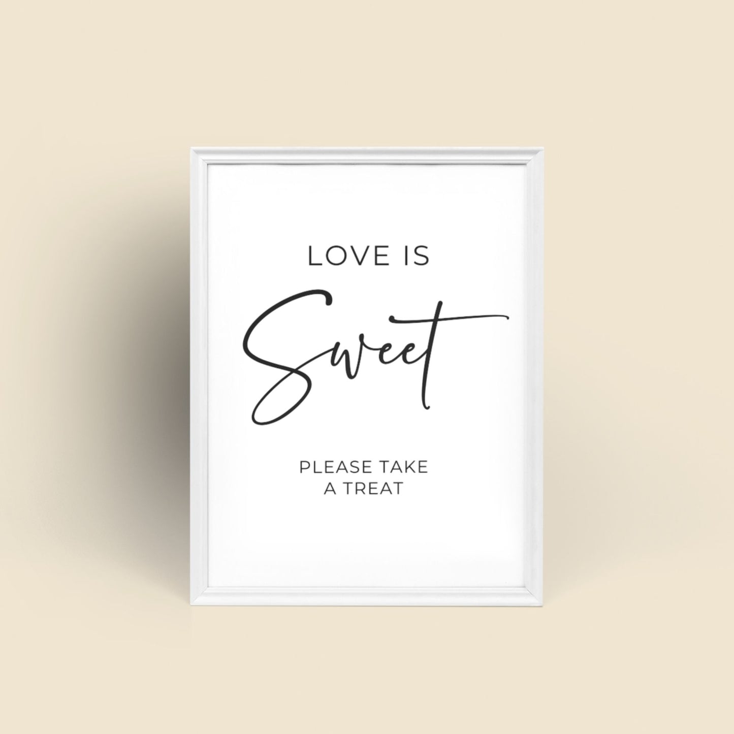 Love is Sweet Please Take a Treat Printable Sign