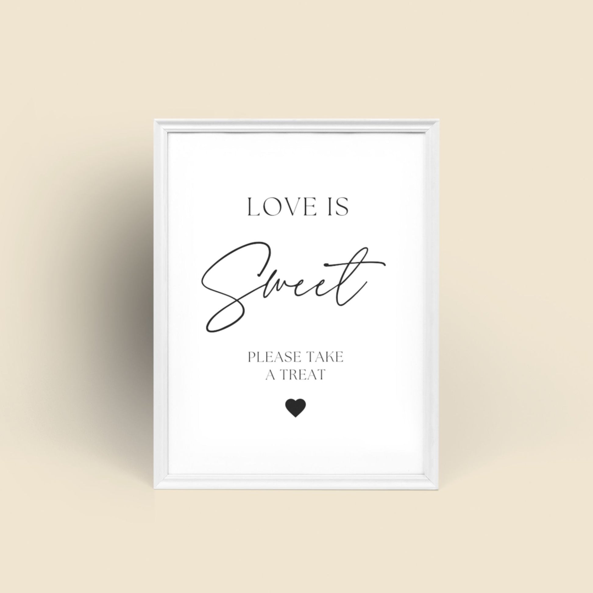Love is Sweet Please Take a Treat Printable Sign