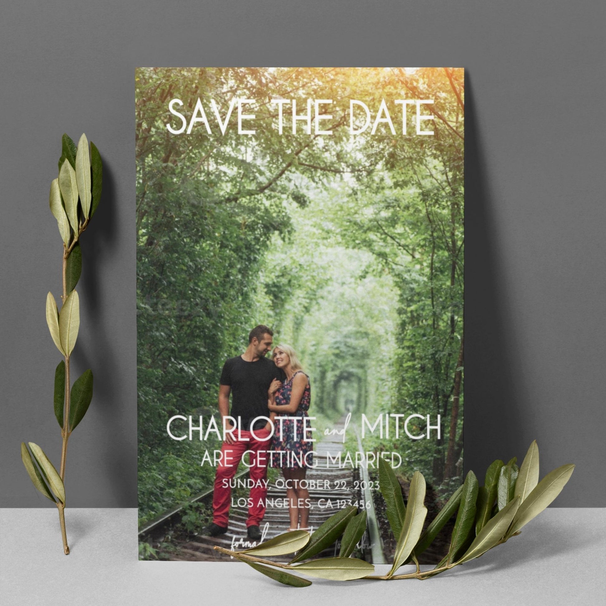 Customized Save the Date Invitation Template