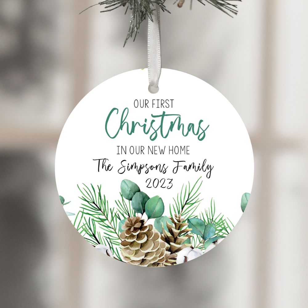 Christmas Ornament Personalized - Our First Christmas In Our New Home 2023