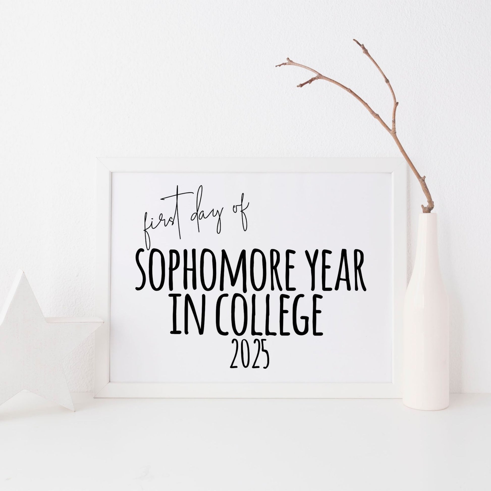 First Day of Sophomore Year in College 2025 Printable Sign – Droo & Aya first-day-of-sophomore-year-in-college-2025-printable-sign-droo-aya
