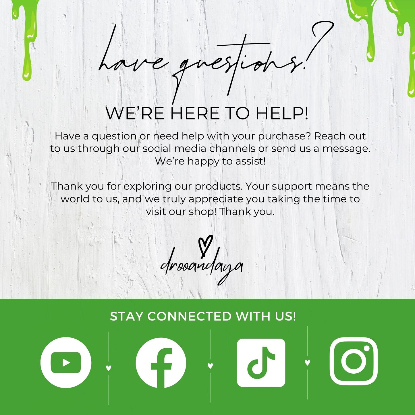 Colorful Slime Valentine Tags Digital Download