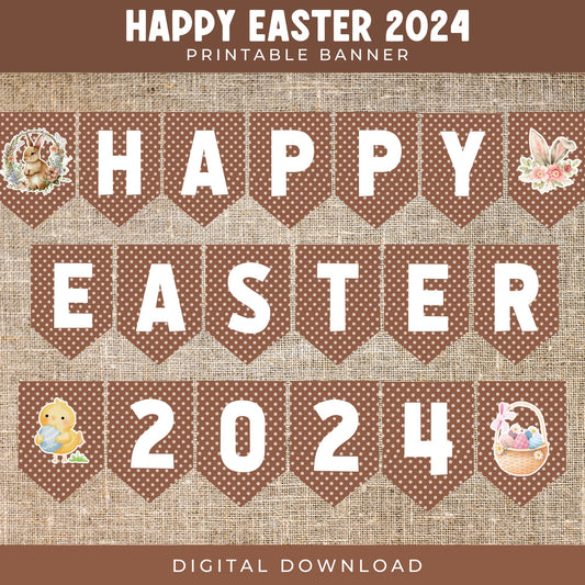 Happy Easter 2024 Banner