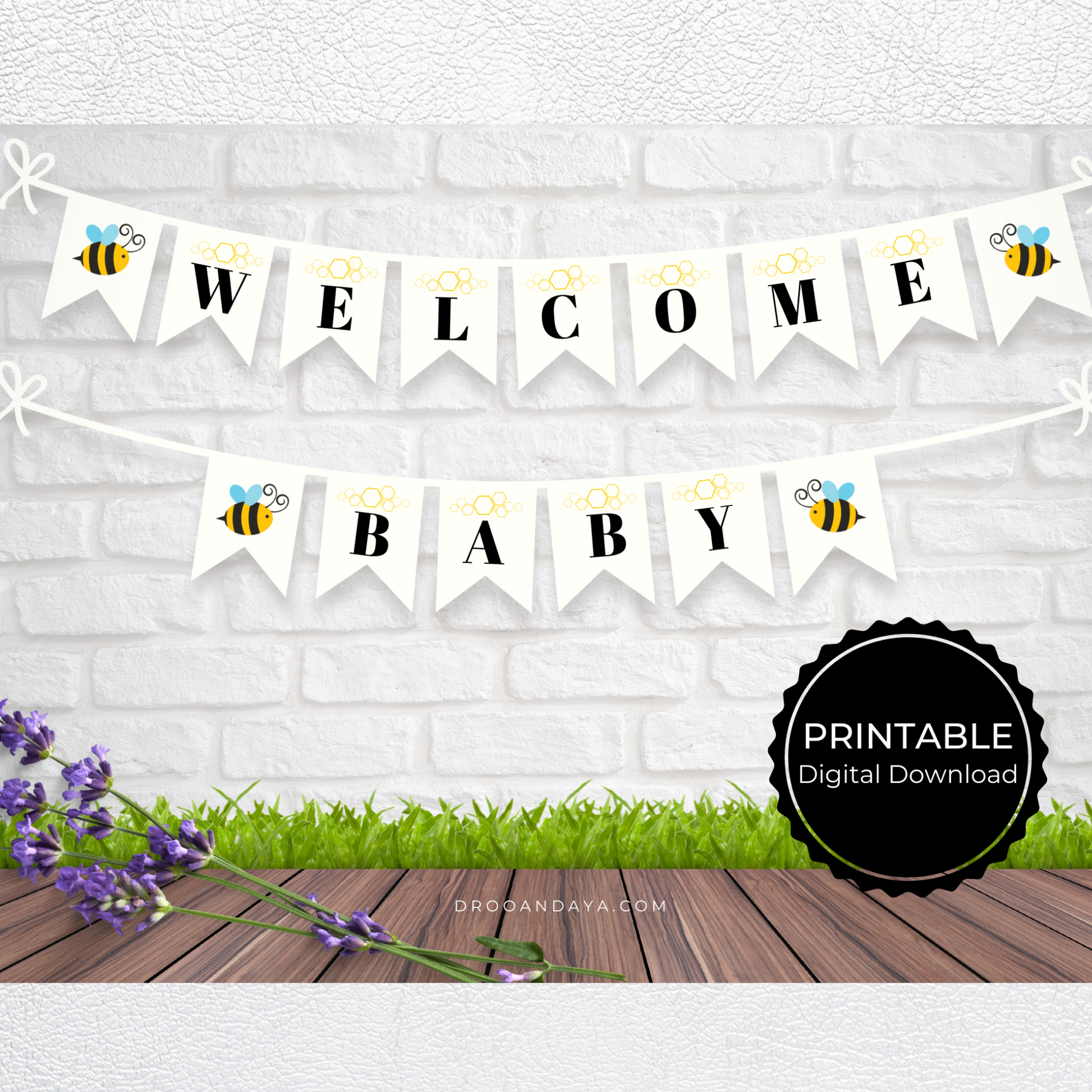 Welcome Baby Printable Baby Shower Banner