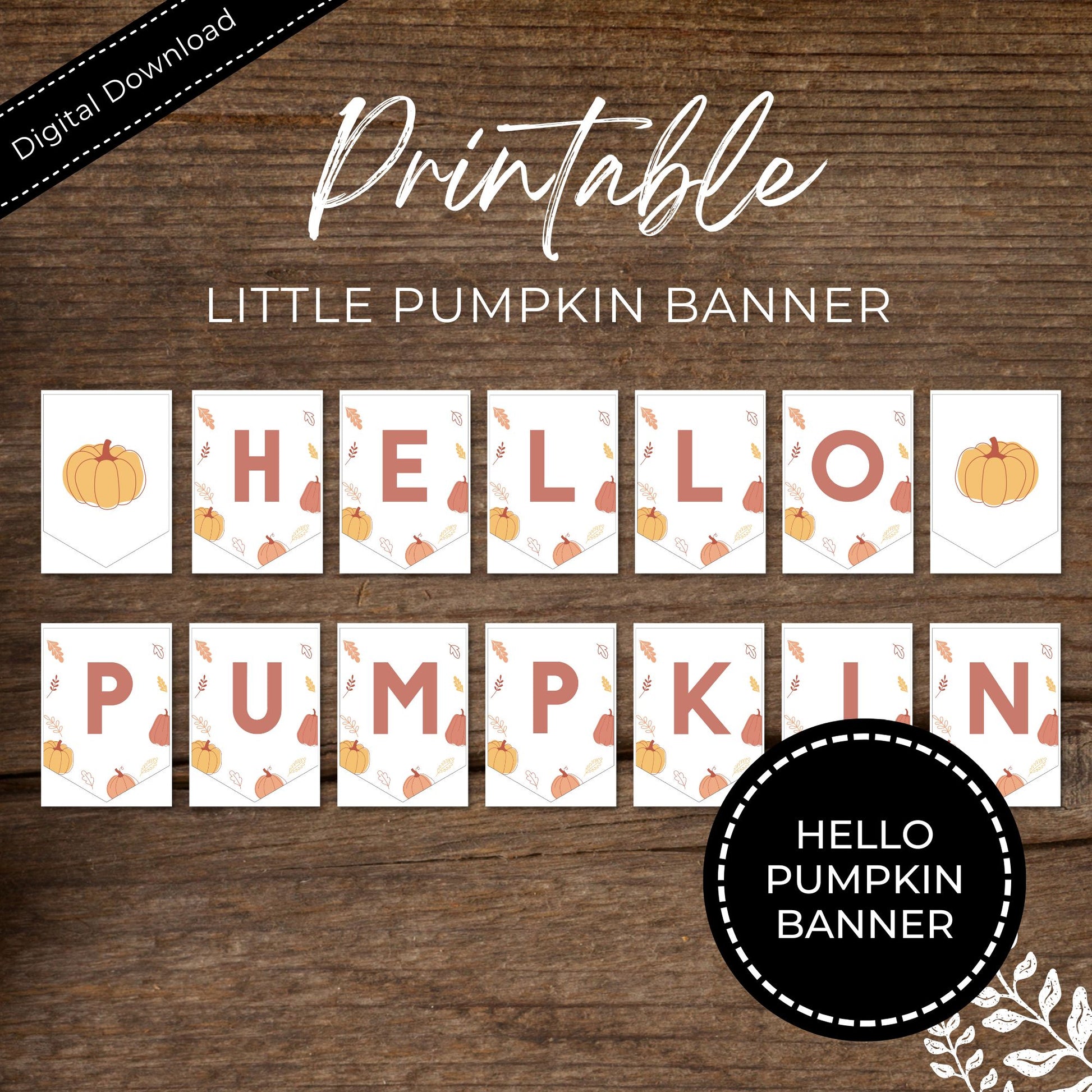 Little Pumpkin Printable Banner