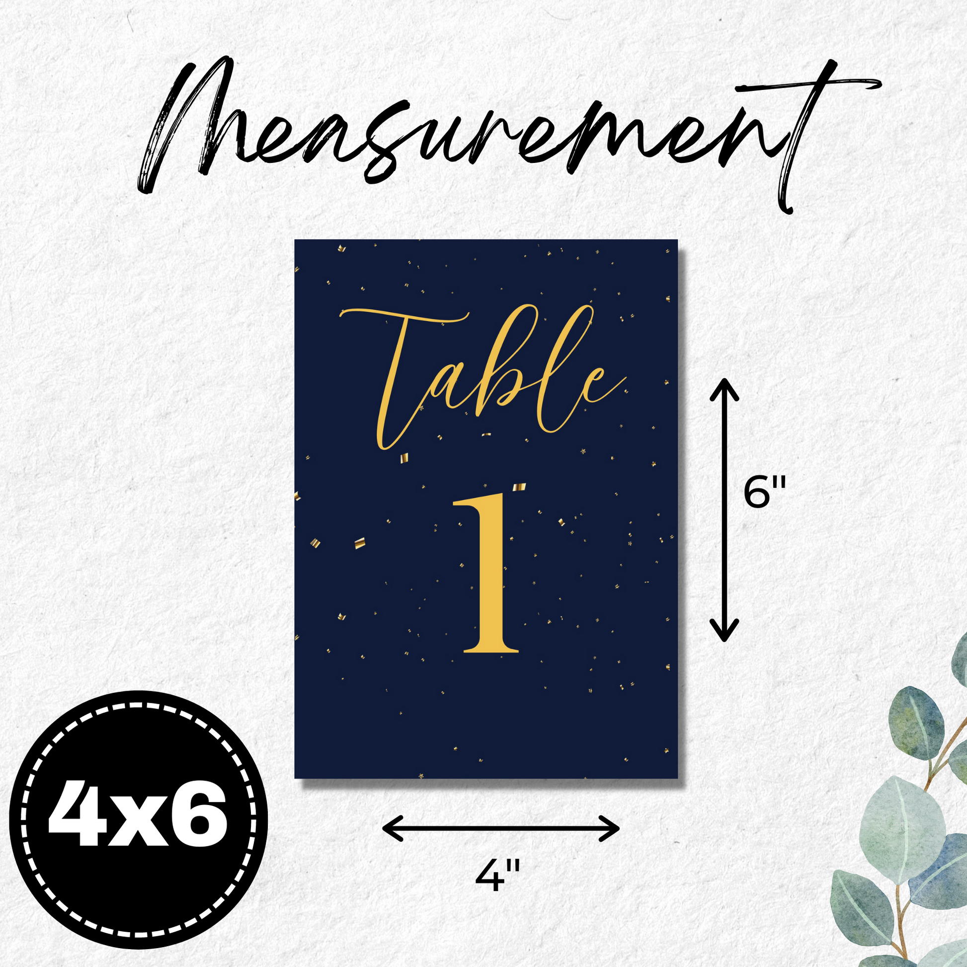 Navy Blue and Gold Wedding Table Numbers Printable - Table 1-25