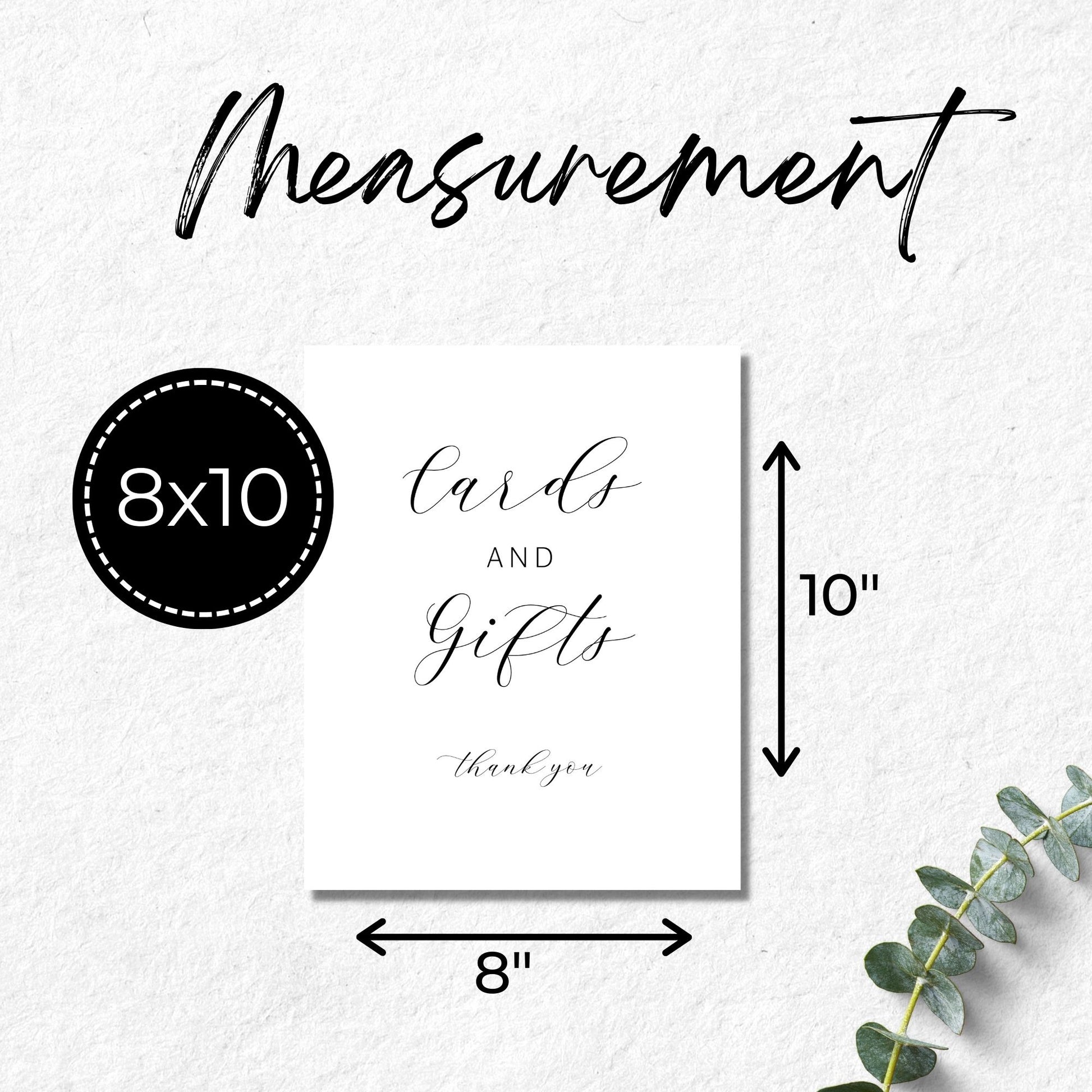Cards and Gifts Sign Printable - Minimalist Wedding