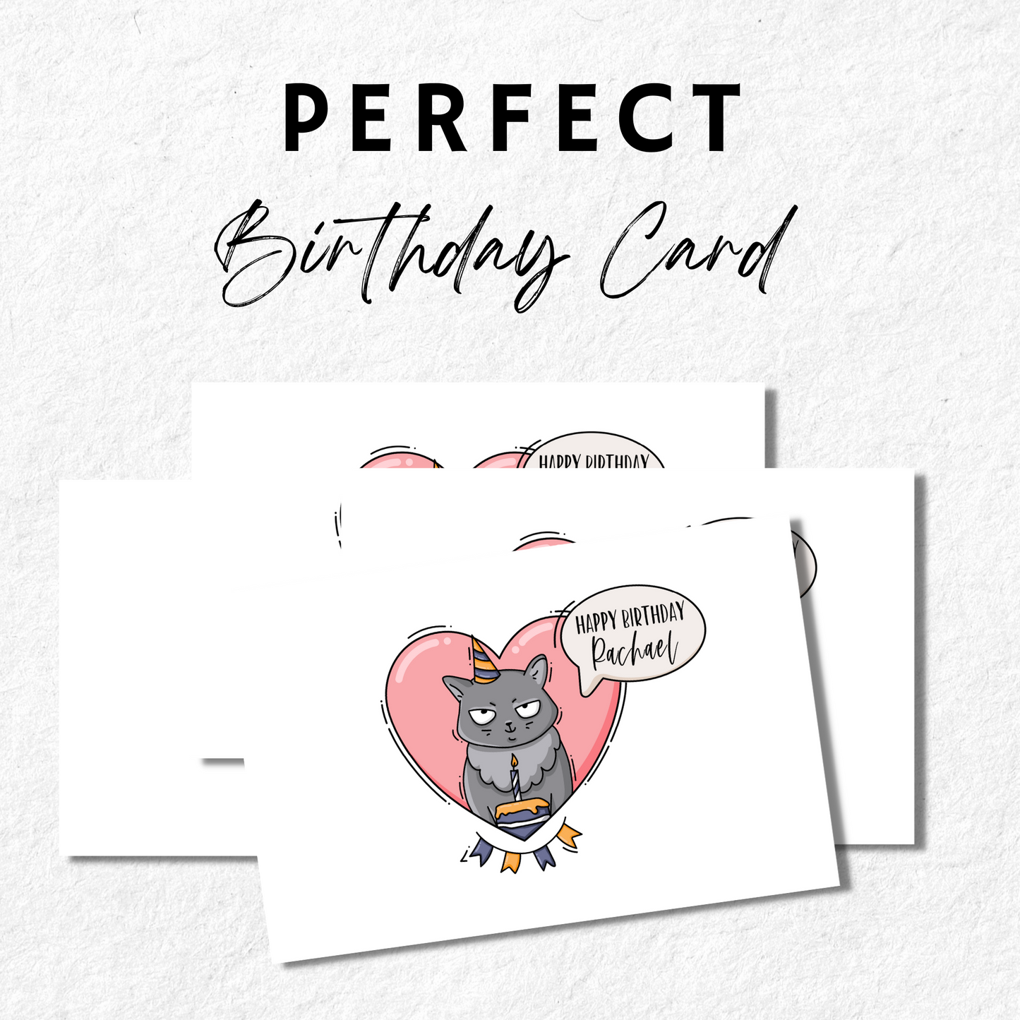 Cat Mom Birthday Greeting Card