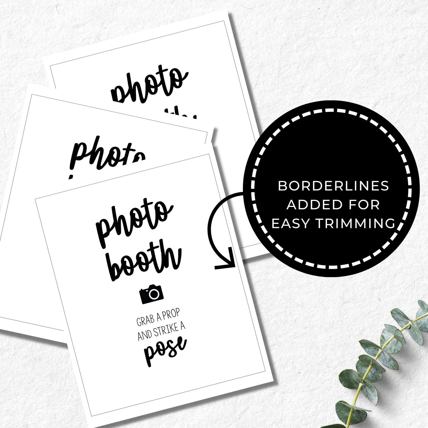 Wedding Photo Booth Sign - Printable