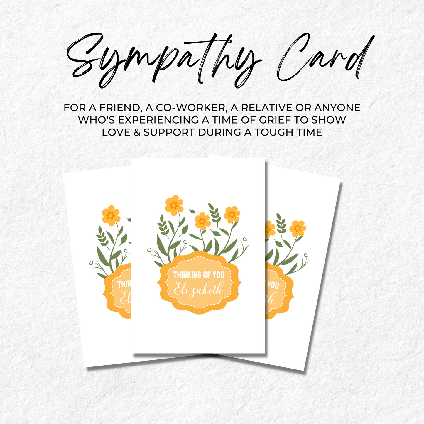 Sympathy Card, Bereavement Card, Condolence Card