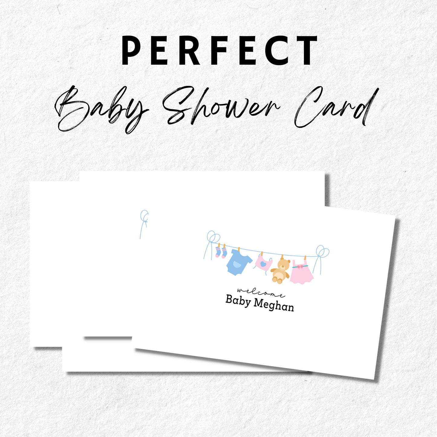Baby Shower Greeting Card - Personalized