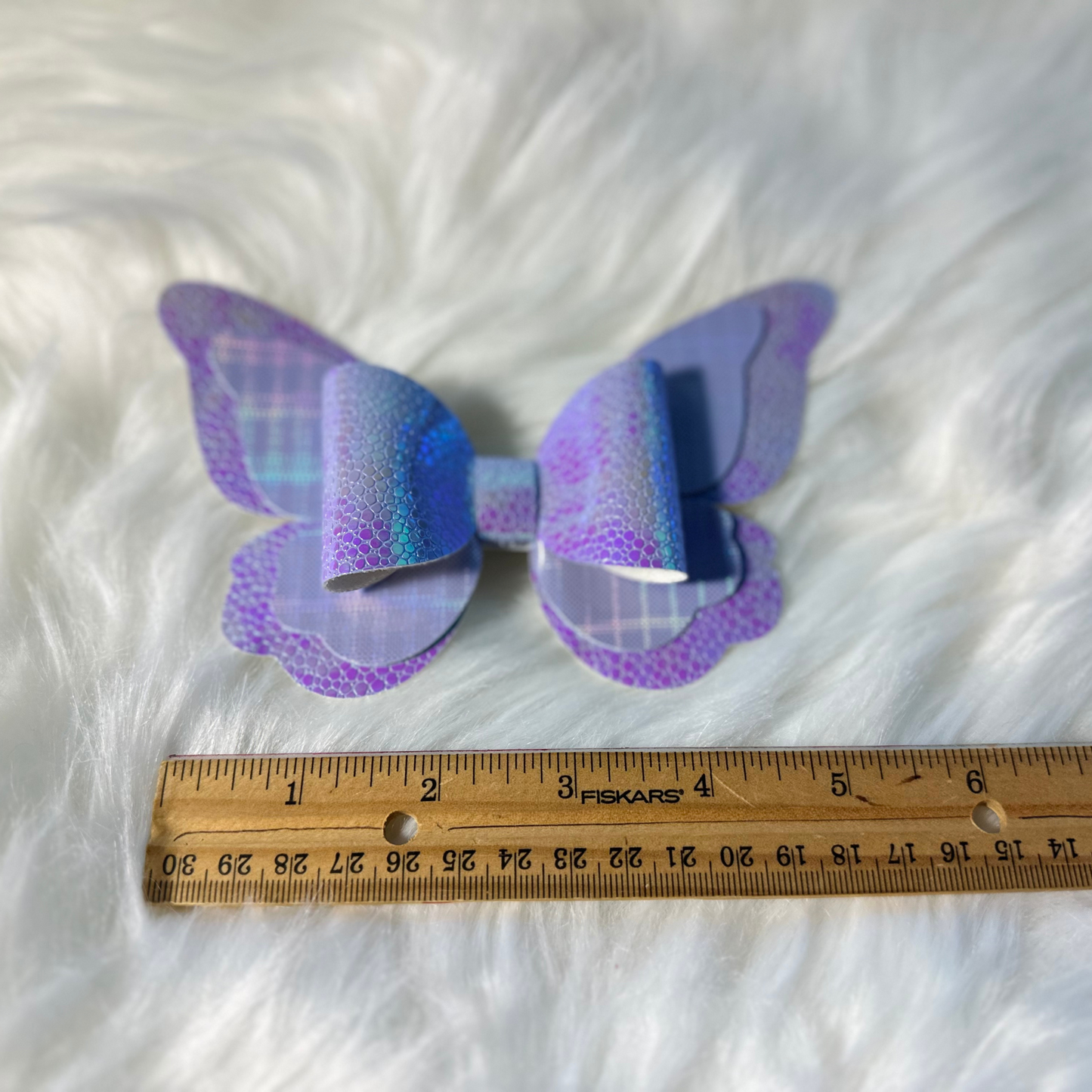 Purple Handmade Butterfly Shape Hairbow