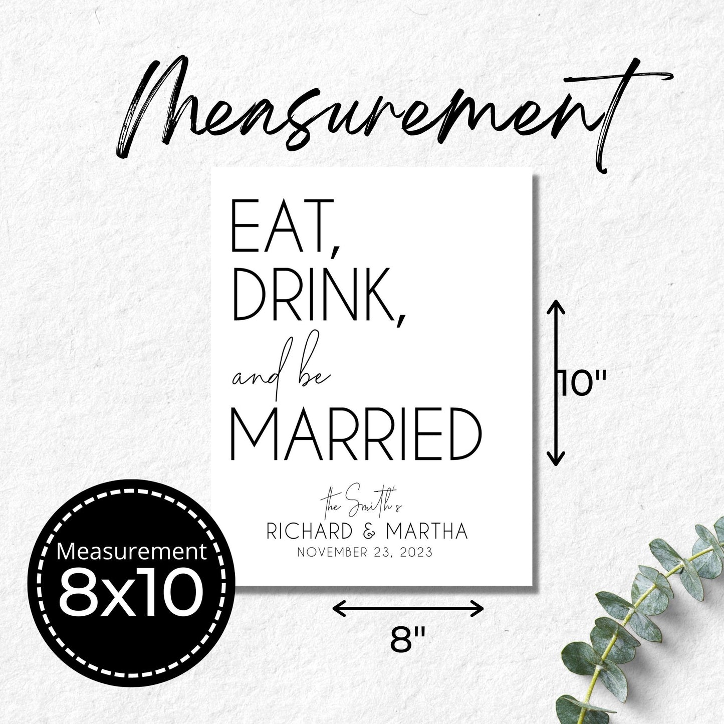Eat, Drink, and Married Template