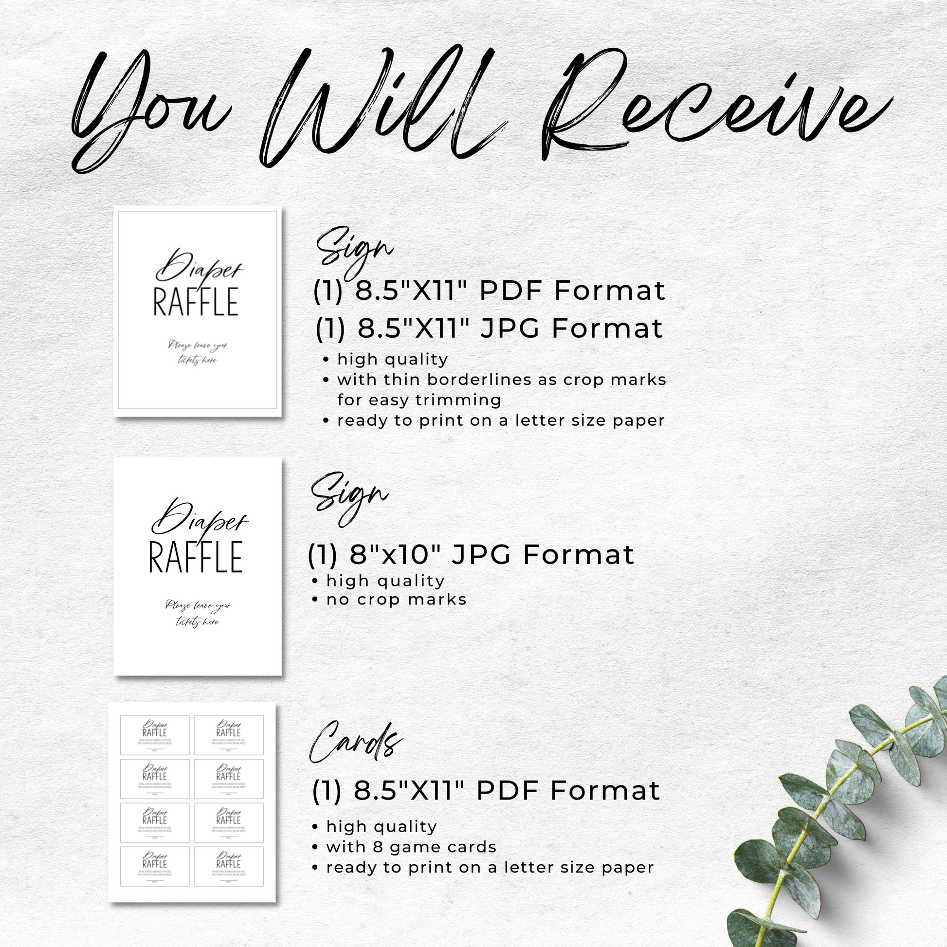 diaper-raffle-sign-card-printable-minimalist-droo-aya for Diaper Raffle Tickets Free Printable Black And White Diaper Raffle Sign & Card Printable - Minimalist – Droo & Aya for Diaper Raffle Tickets Free Printable Black And White