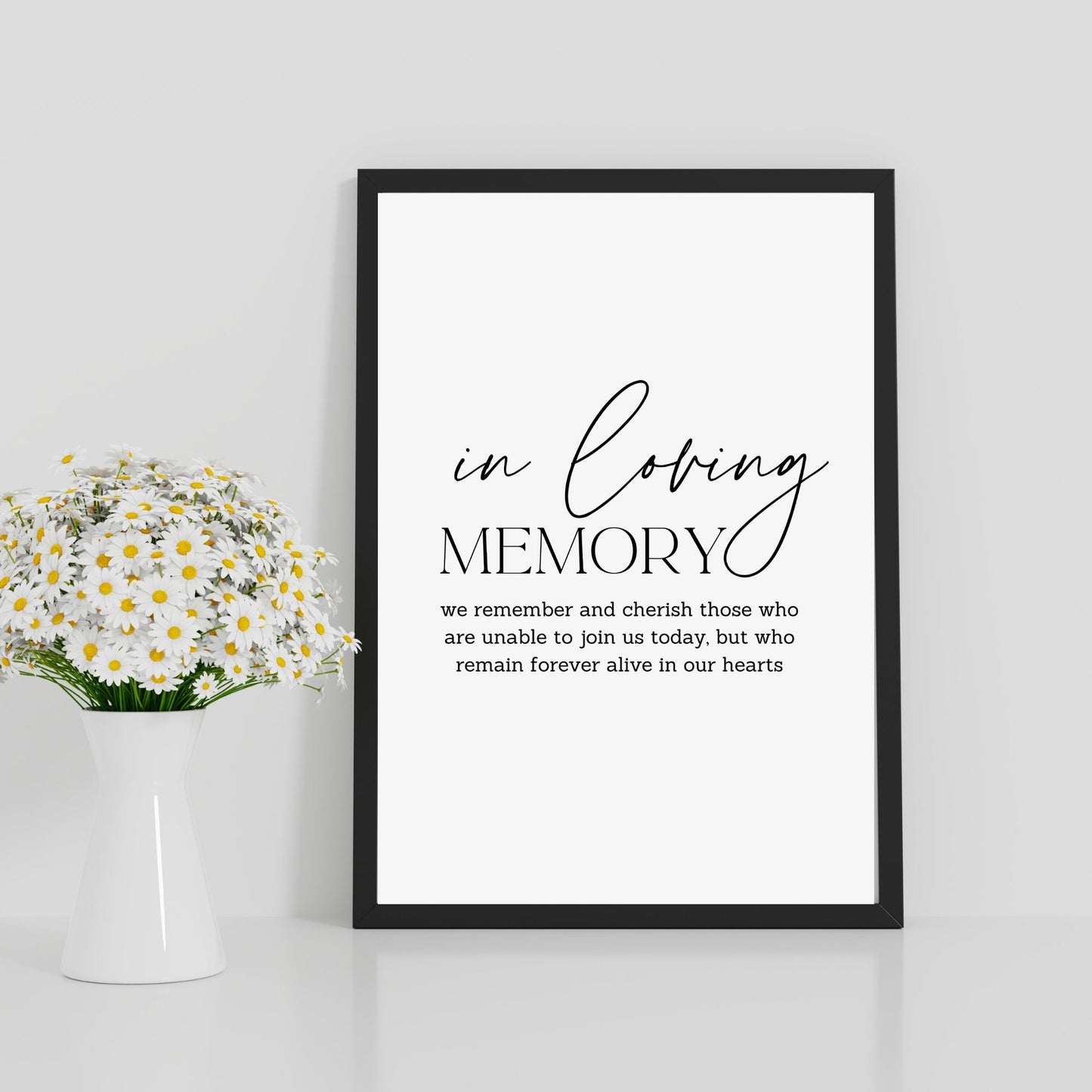 In Loving Memory Sign Printable - Minimalist