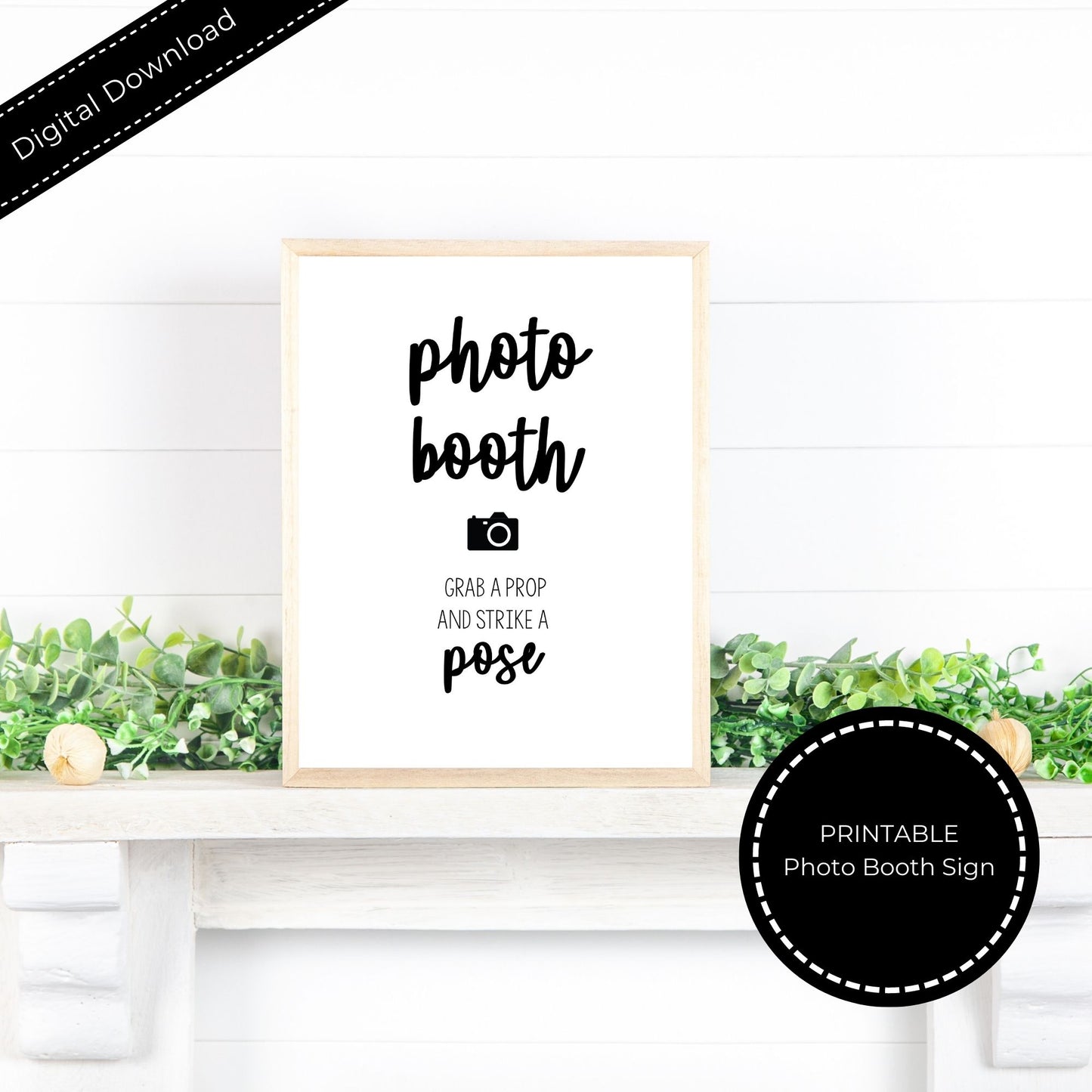 Wedding Photo Booth Sign - Printable