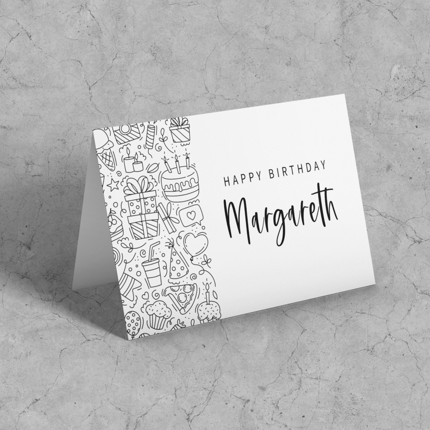 Personalized Happy Birthday Greeting Card for a Friend