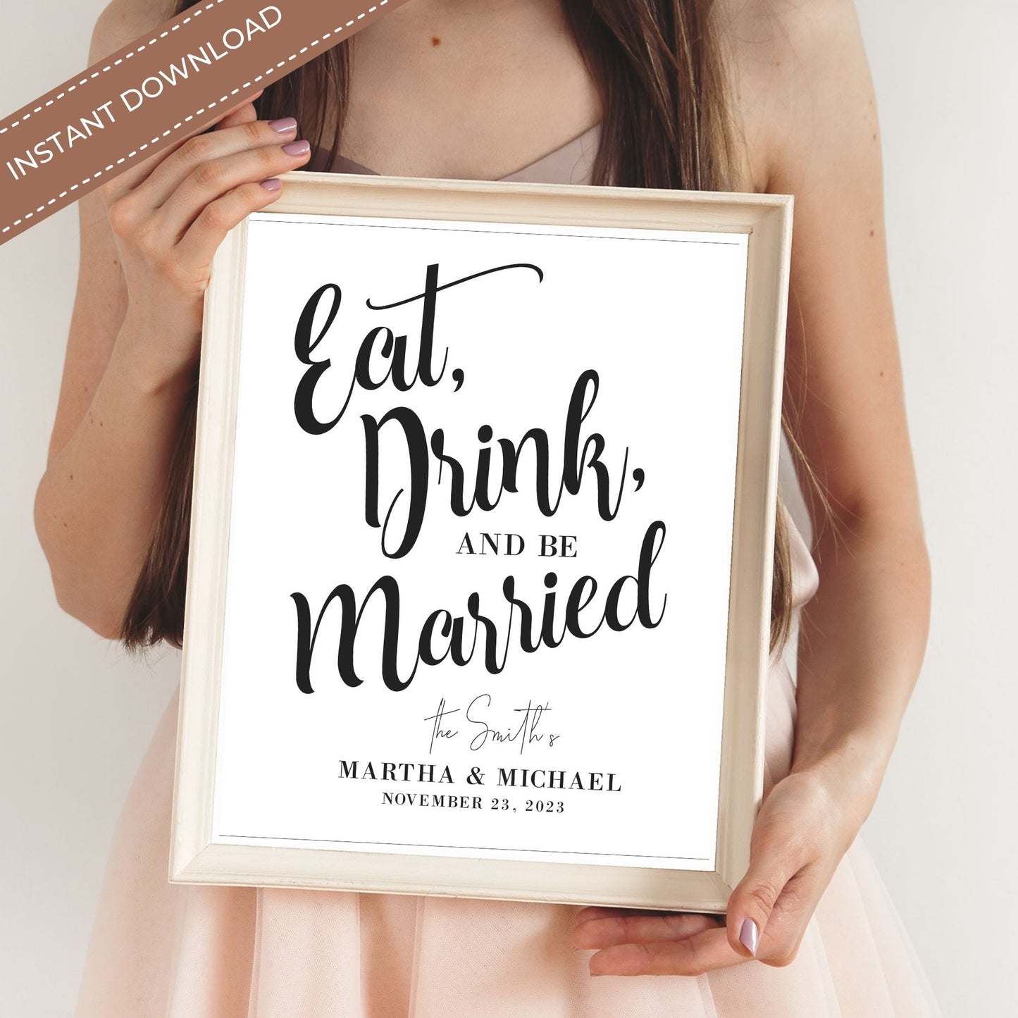 Eat, Drink, and Be Married Template
