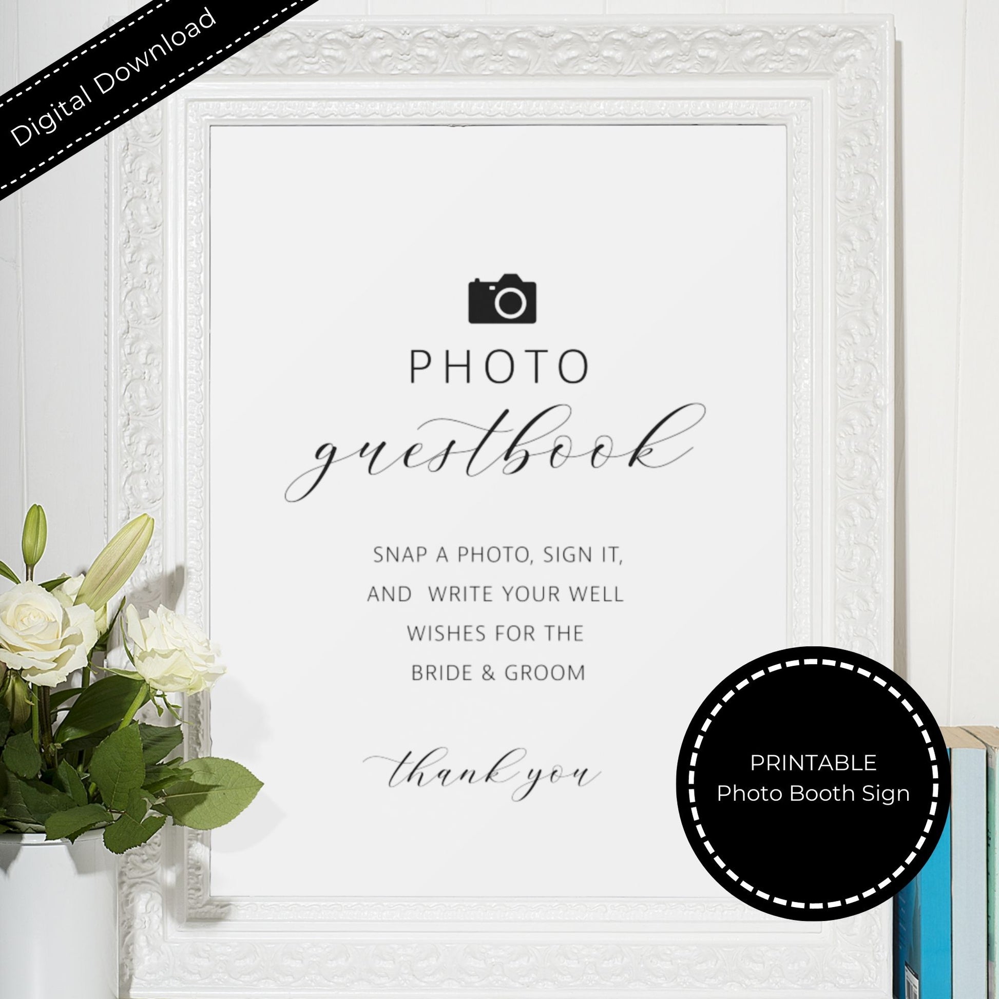 Wedding Photo Guestbook Sign - Printable