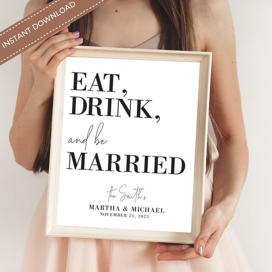 Eat, Drink, and Be Married Template